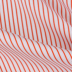 Popeline Chemise Rayures Orange - Ribes y Casals