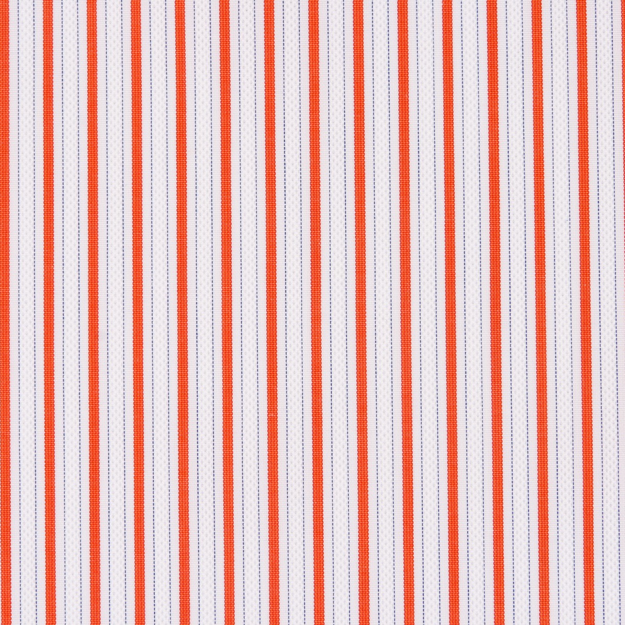 Popeline Chemise Rayures Orange - Ribes y Casals