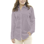 Popeline Chemise Traits Violet - Ribes y Casals
