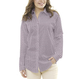 Popeline Chemise Traits Violet - Ribes y Casals