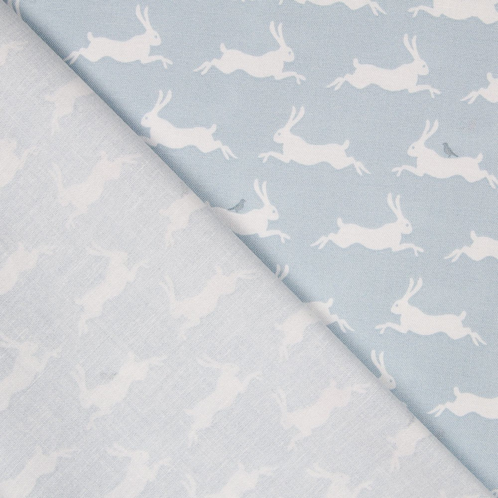 Popeline Blue Rabbits - Ribes y Casals