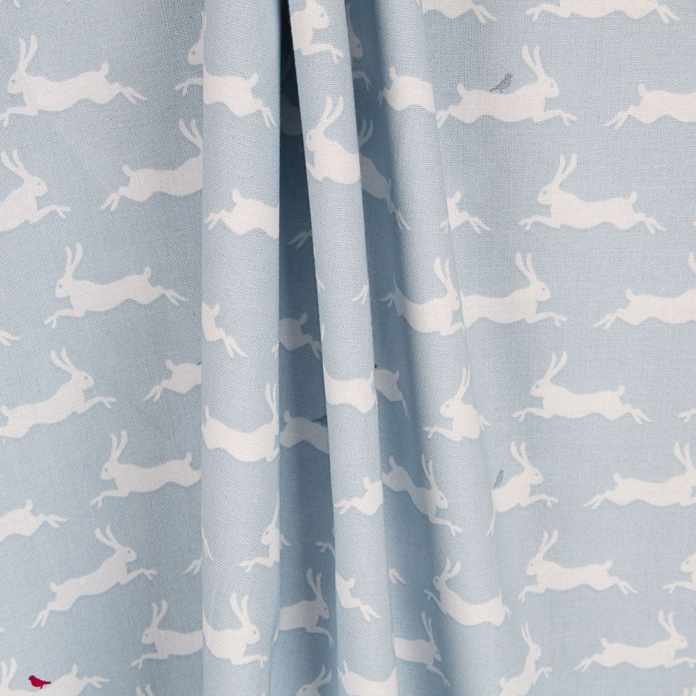 Popeline Blue Rabbits - Ribes y Casals