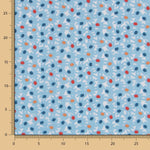 Tissu Popeline Crash Blue - Ribes y Casals