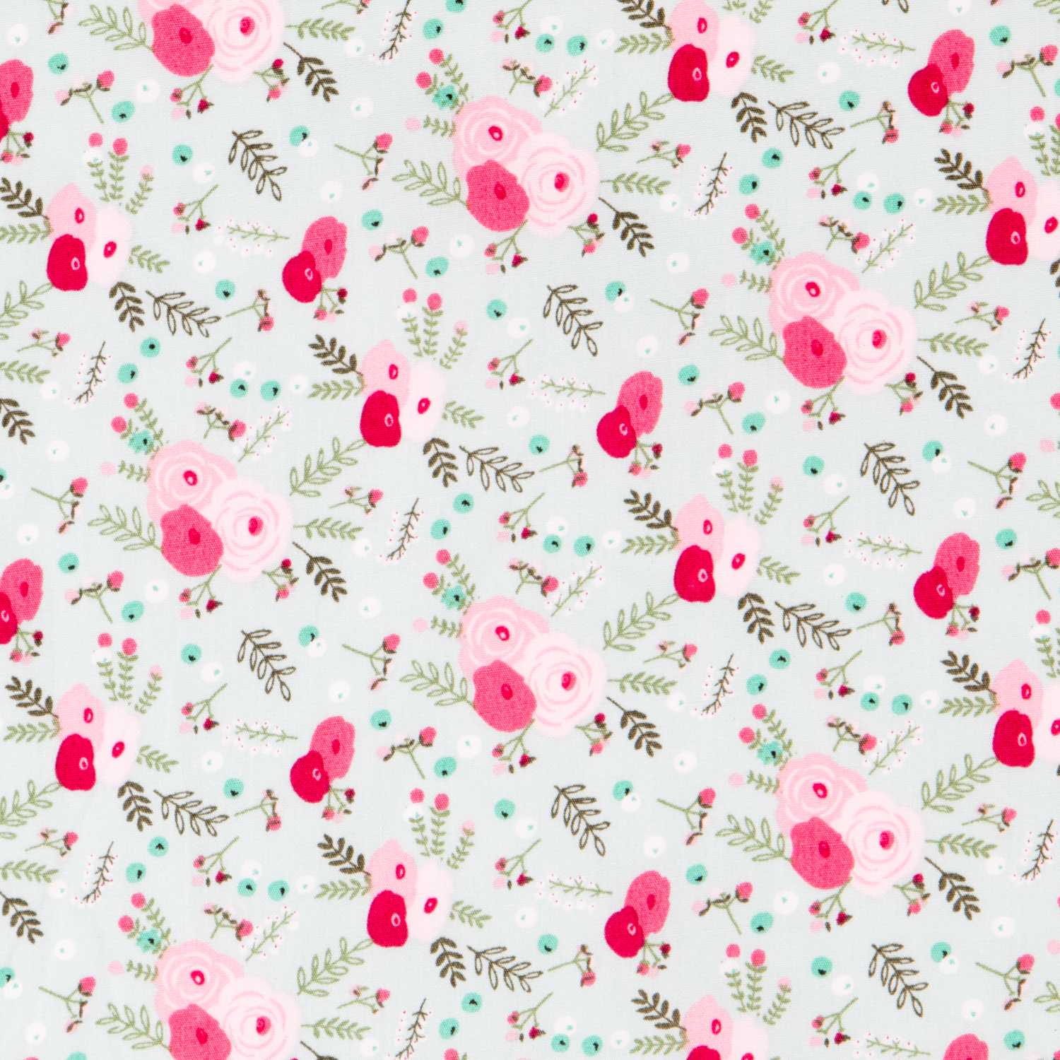 Popeline Crétonne Vert d&#39;Eau - Ribes y Casals