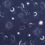 Popeline Coton Cronos Blue Night - Ribes y Casals