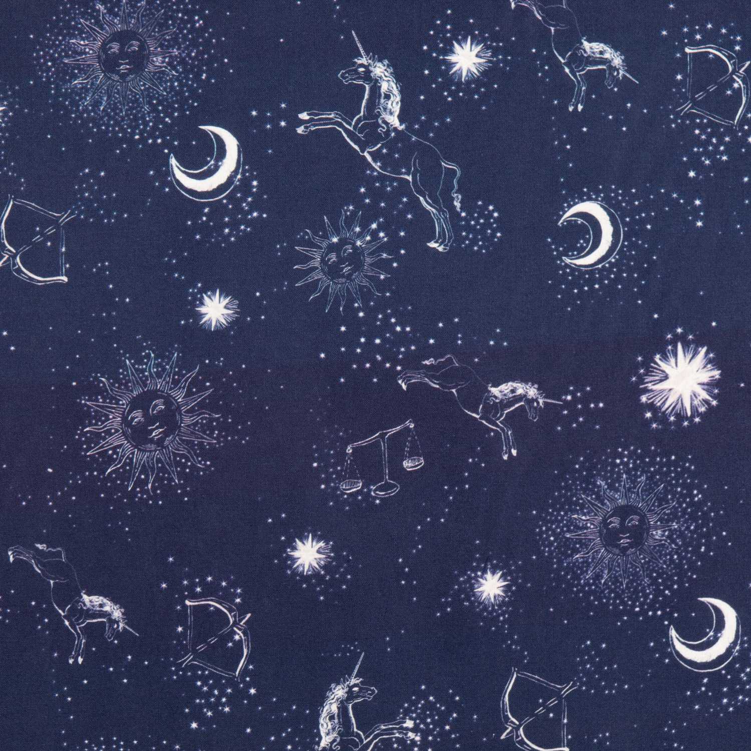 Popeline Coton Cronos Blue Night - Ribes y Casals