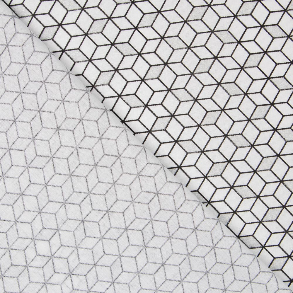 Popeline Argent Cube - Ribes y Casals