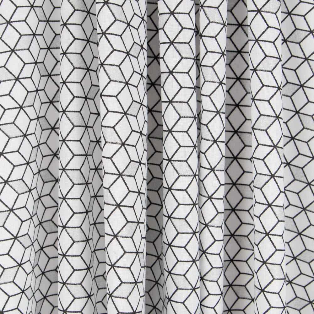 Popeline Argent Cube - Ribes y Casals