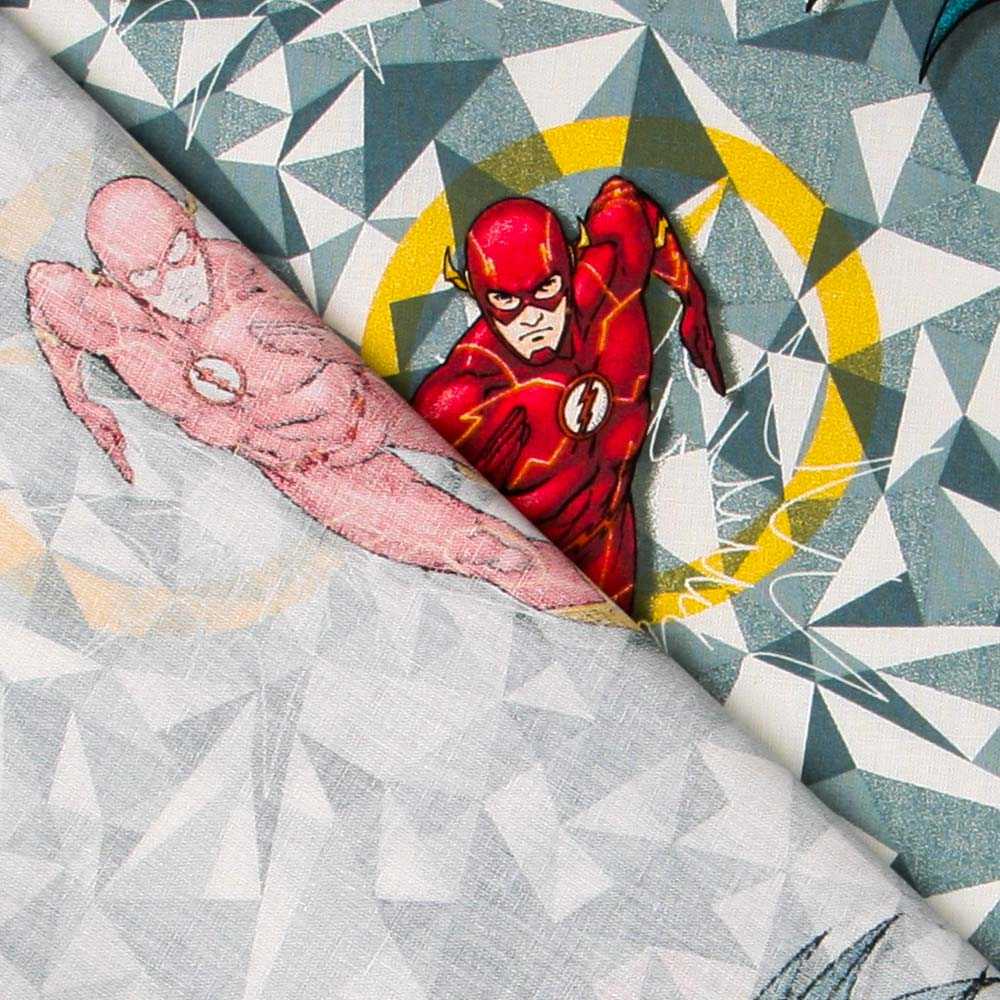 Tissu Coton Vert Planètes - Ribes y Casals