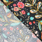 Popeline Coton Ancolie Noire - Ribes y Casals