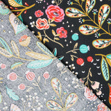 Popeline Coton Ancolie Noire - Ribes y Casals