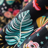 Popeline Coton Ancolie Noire - Ribes y Casals