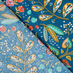 Popeline Coton Ancolie Peinture - Ribes y Casals