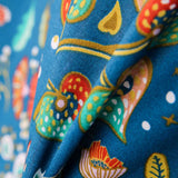 Popeline Coton Ancolie Peinture - Ribes y Casals