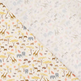 Popeline Coton Animaux Écru - Ribes y Casals