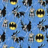 Popeline Coton Batman Bleu - Ribes y Casals