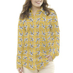 Popeline Coton Oiseaux Ocre - Ribes y Casals