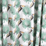 Popeline Coton Oiseaux Turquoise - Ribes y Casals