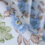 Popeline Coton Bleu Bouquet - Ribes y Casals