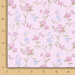 Popeline Coton Rose Bouquet - Ribes y Casals