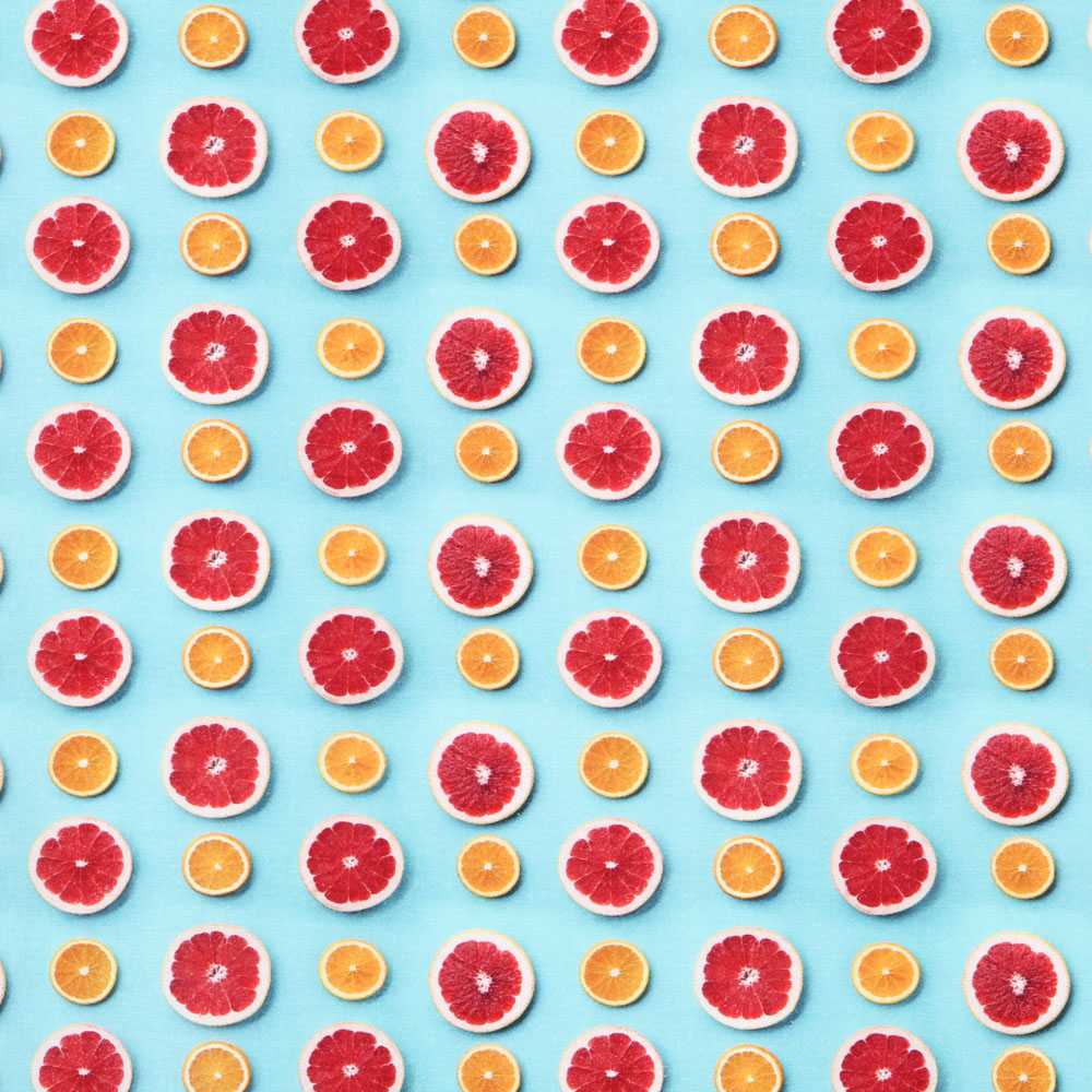 Popeline Coton Citrique Turquoise - Ribes y Casals