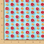 Popeline Coton Citrique Turquoise - Ribes y Casals