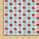 Popeline Coton Citrique Turquoise - Ribes y Casals