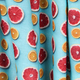 Popeline Coton Citrique Turquoise - Ribes y Casals