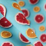 Popeline Coton Citrique Turquoise - Ribes y Casals