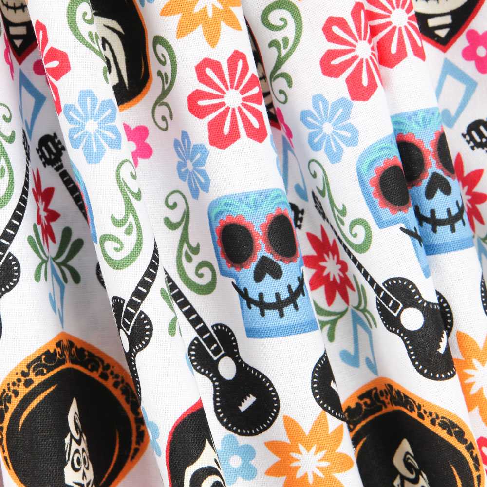 Cotton Popeline Coco Guitares - Ribes y Casals