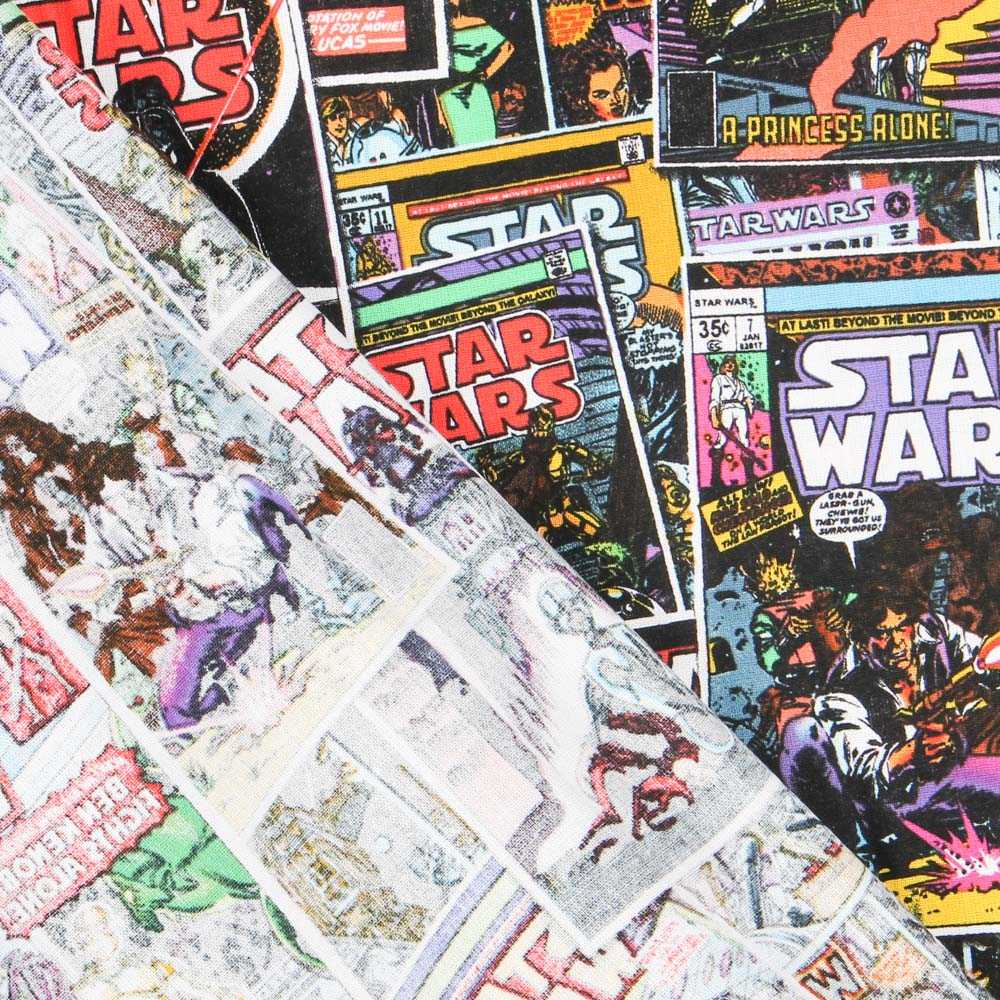 Popeline Coton Motifs Star Wars - Ribes y Casals