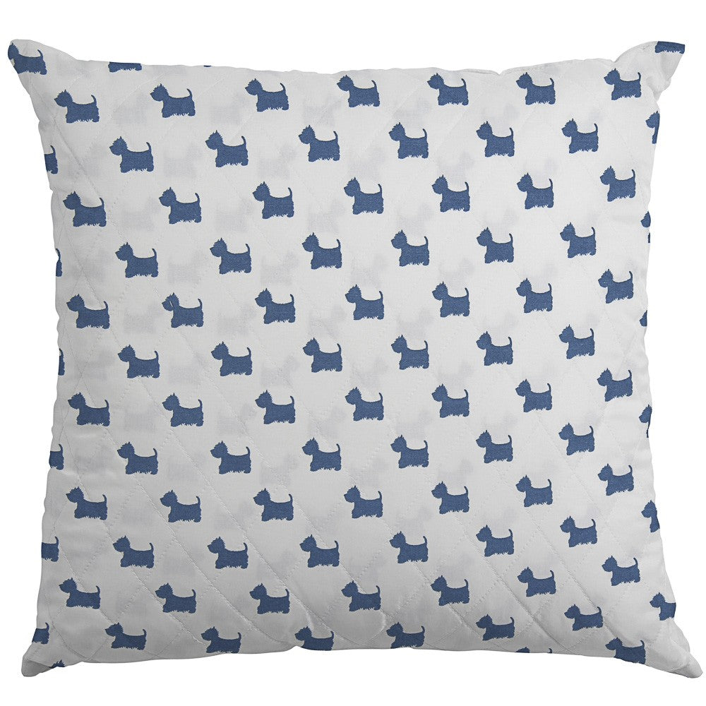 Popeline Coton Chiens Bleu - Ribes y Casals