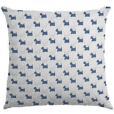 Popeline Coton Chiens Bleu - Ribes y Casals