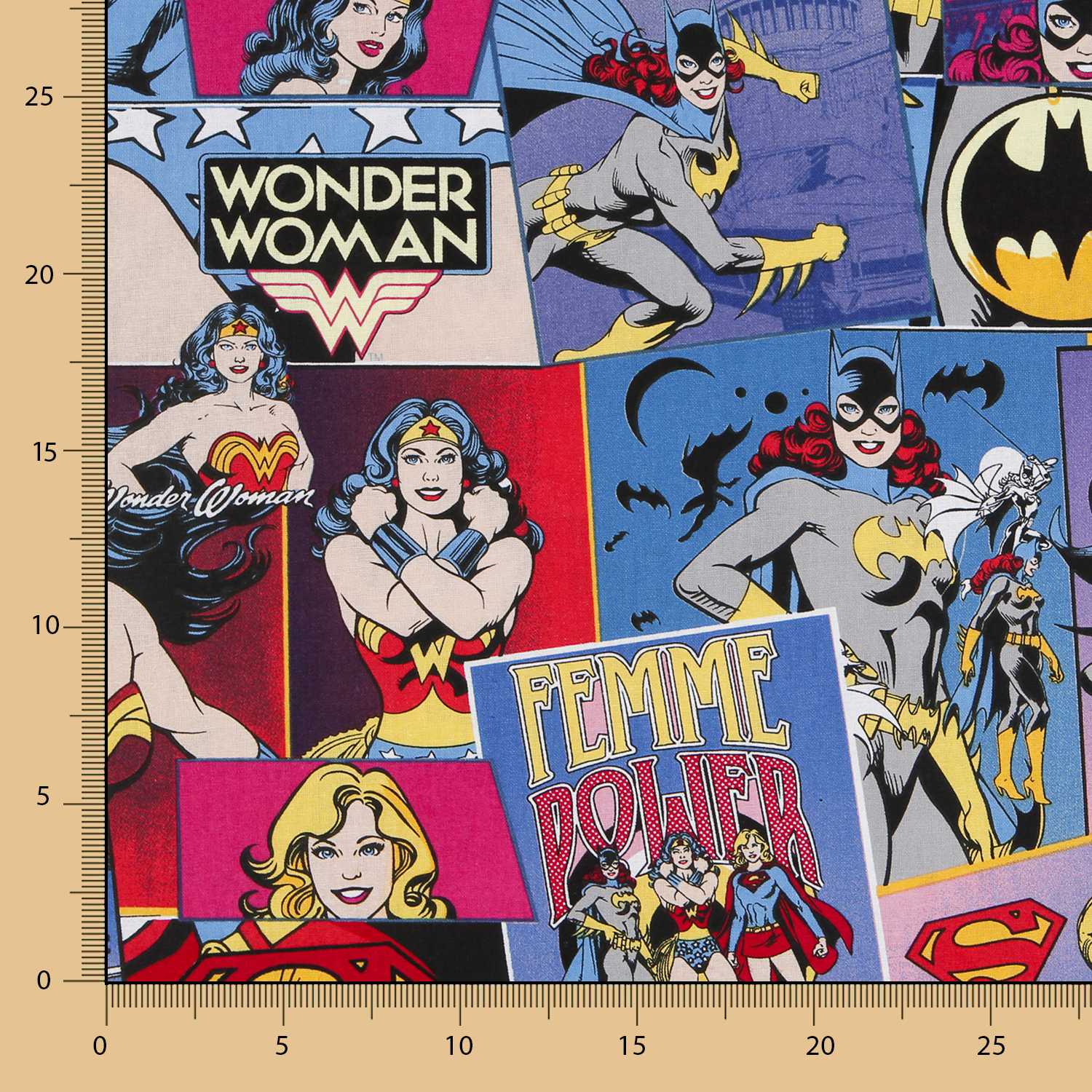 Popeline Coton WONDER WOMEN - Ribes y Casals