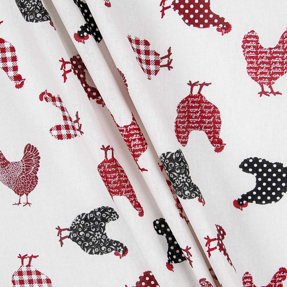 Popeline Coton Ferme Blanche - Ribes y Casals