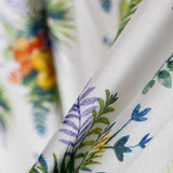 Popeline Coton Hibiscus Blanche - Ribes y Casals