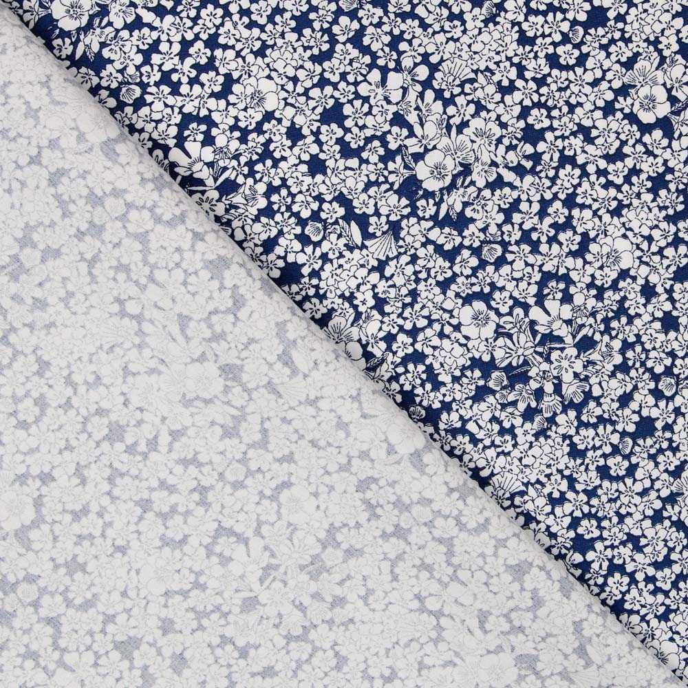 Popeline Coton Liberty Blue Night - Ribes y Casals