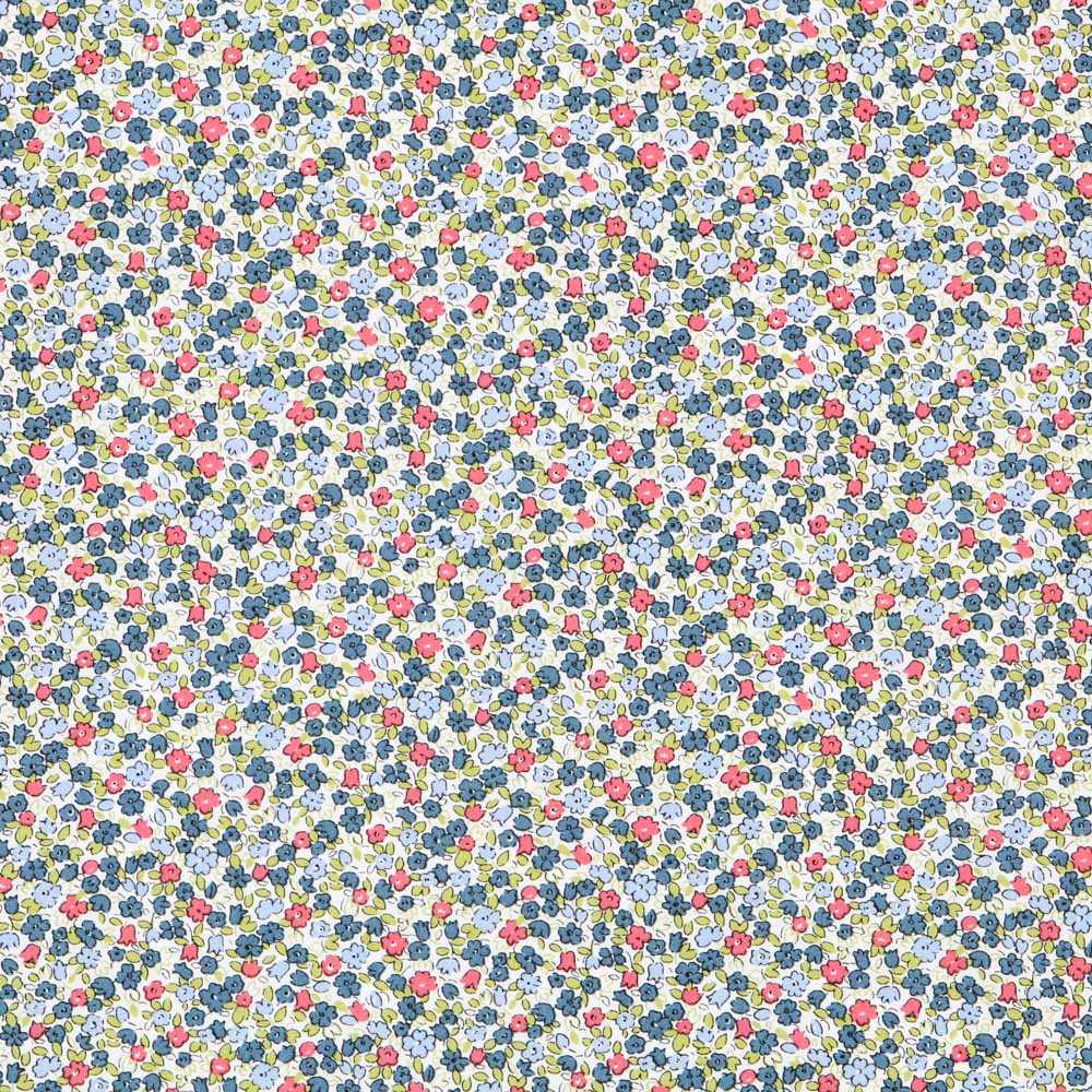 Popeline Coton Liberty Rouge - Ribes y Casals