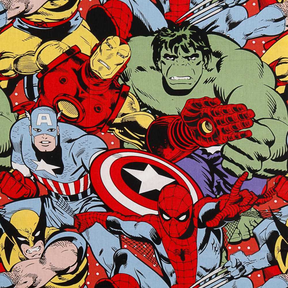 Popeline Coton Avengers MARVEL - Ribes y Casals