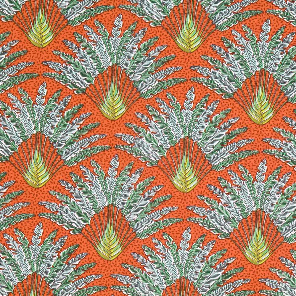 Popeline Coton Madagascar Orange - Ribes y Casals