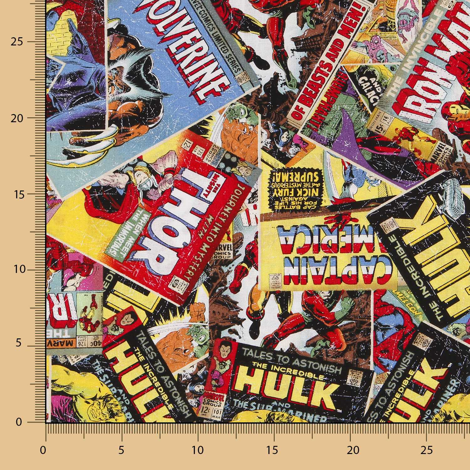 Popeline Coton Bandes Dessinées MARVEL - Ribes y Casals