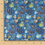 Popeline Coton Bleu Mexicain - Ribes y Casals