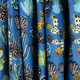 Popeline Coton Bleu Mexicain - Ribes y Casals