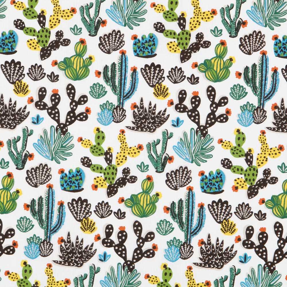 Popeline Coton Mexique Blanc - Ribes y Casals