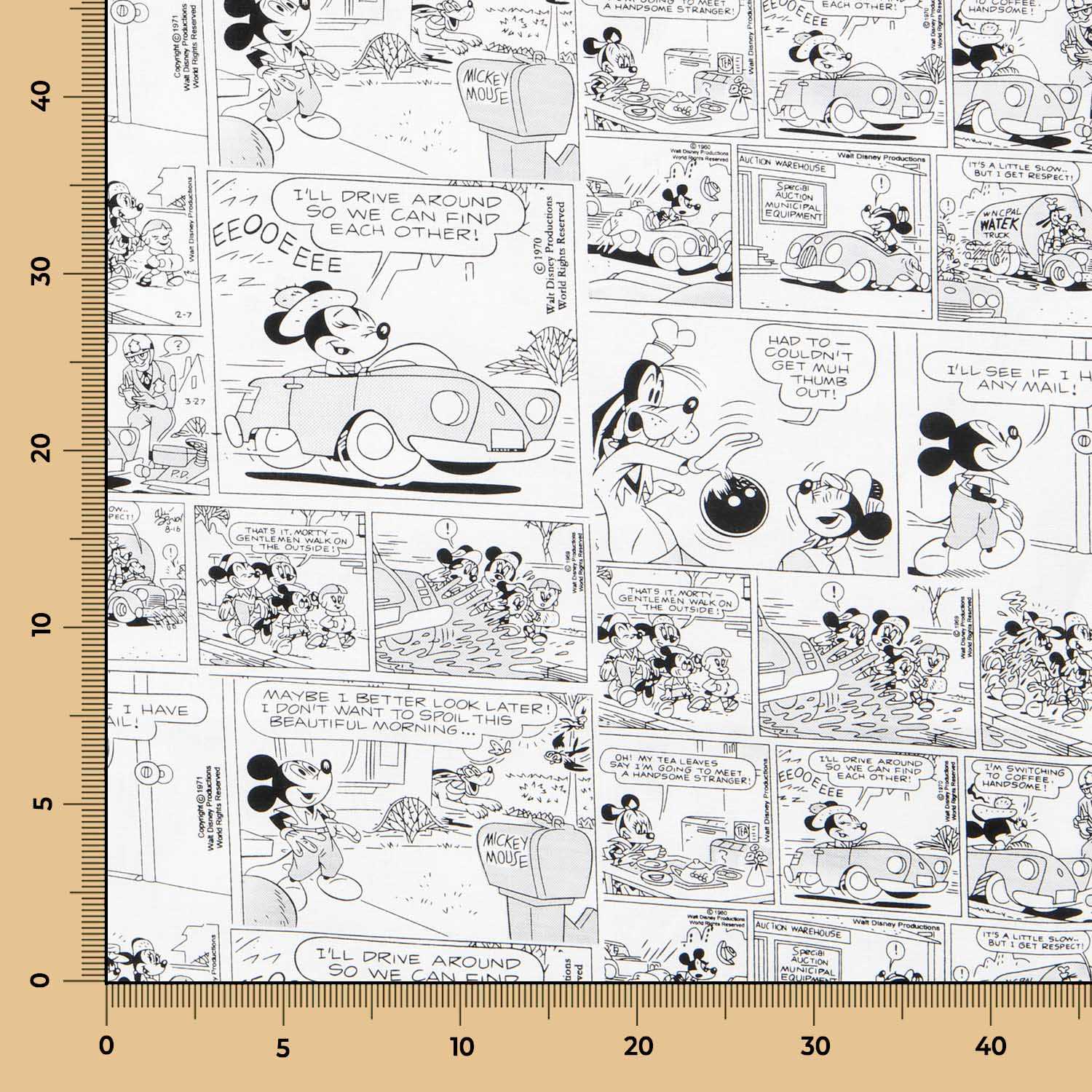 Popeline Coton Mickey Mouse - Ribes y Casals