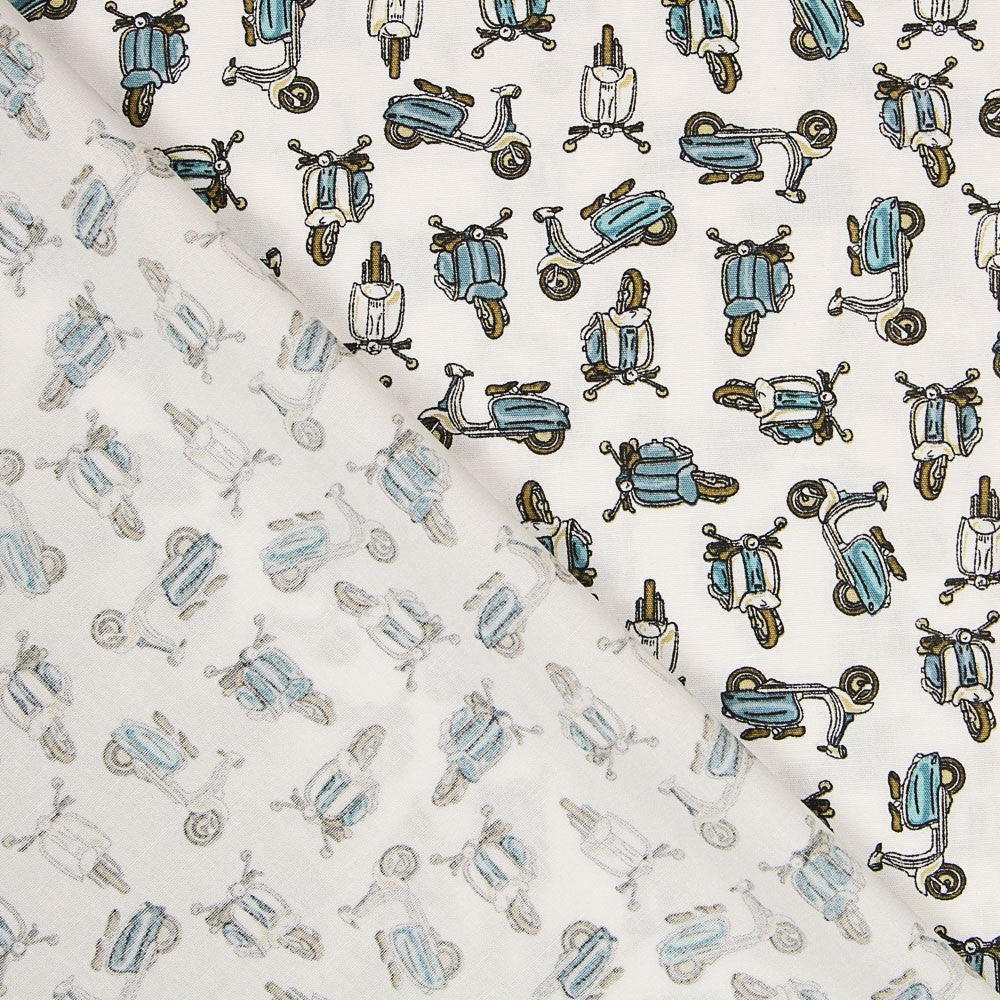 Popeline Coton Scooter - Ribes y Casals