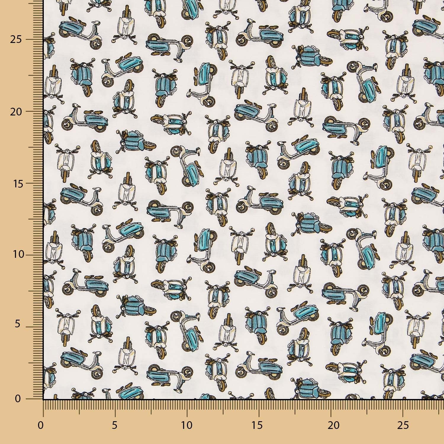 Popeline Coton Scooter - Ribes y Casals