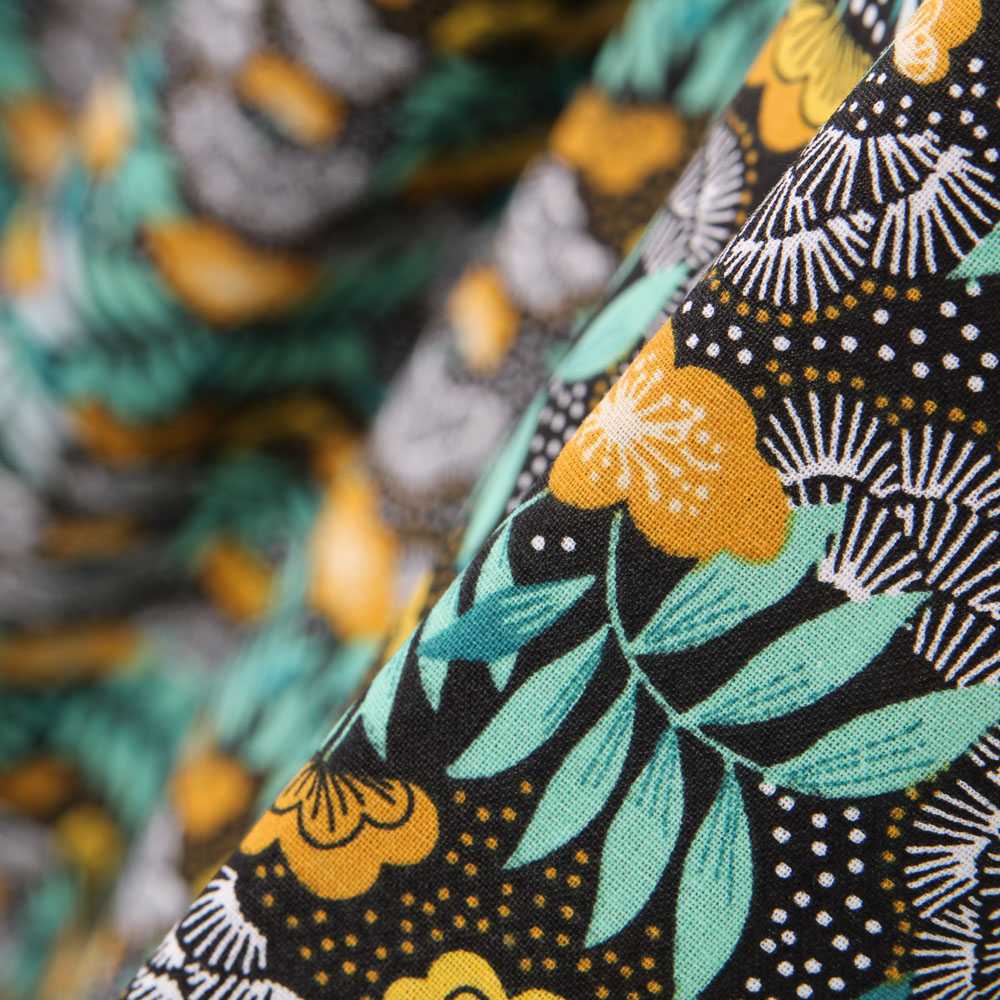 Popeline Coton Nagoya Ocre - Ribes y Casals