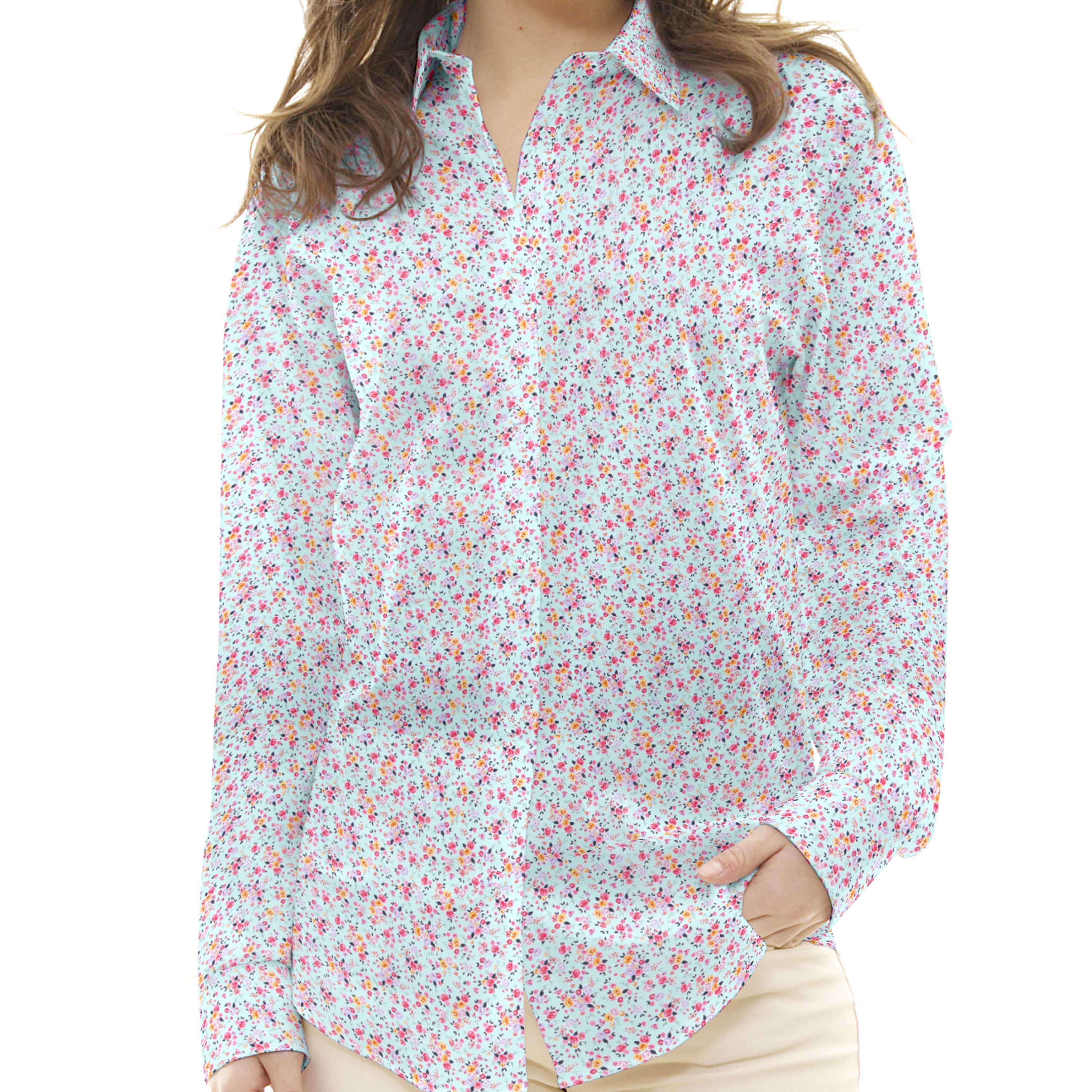 Popeline Coton Bio Crétonne Bleu - Ribes y Casals