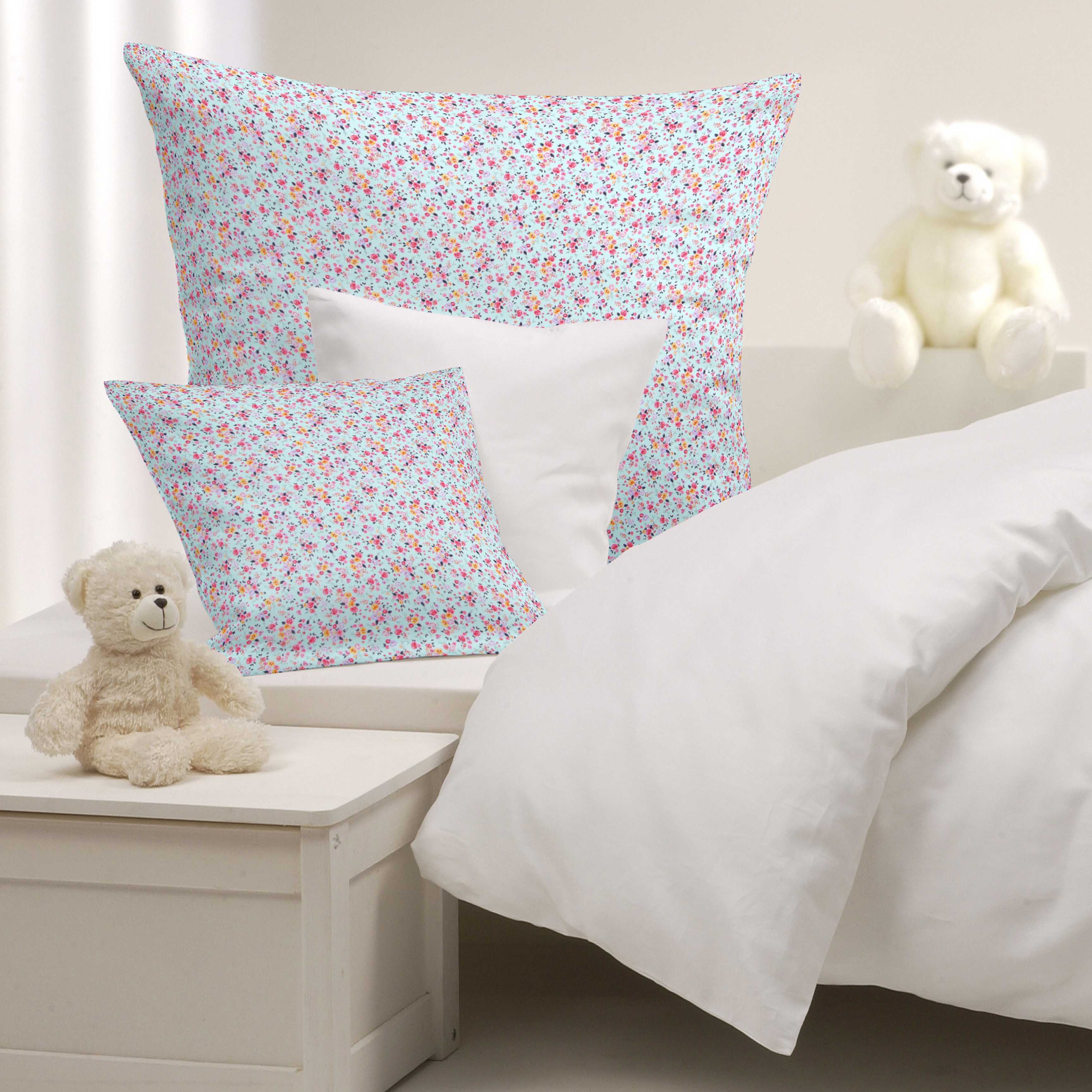 Popeline Coton Bio Crétonne Bleu - Ribes y Casals